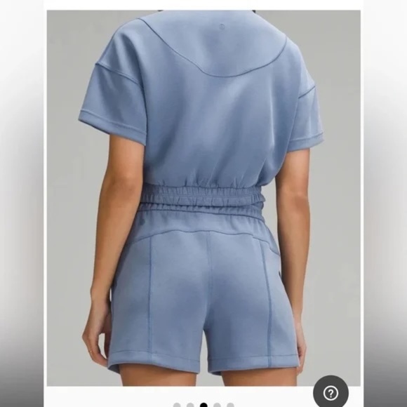 Lululemon Softstreme Gathered Tee 🩵 OASIS BLUE! NWOT Size 6 NWOT - Picture 5 of 9